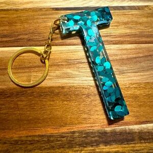 T letter key chain or bag clip!